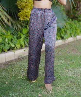 Indigo printed neelam pants 3