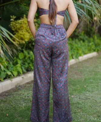 Indigo printed neelam pants 4