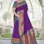 Purple Contrast 1000 Butti Zari Woven Paithani Silk Blend Saree