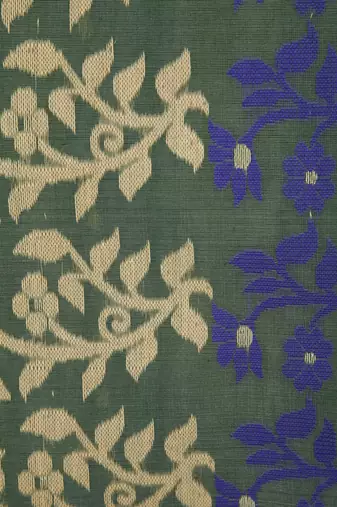 Pinkloom Women'S Green Hand_Woven Soft Cotton Jamdani-Sarees Without Blouse Piece