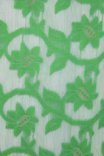 Pinkloom Women'S White Hand_Woven Soft Cotton Jamdani-Sarees Without Blouse Piece