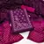 Purple Cococ silk blend Hand Work Unstitched Dress Material