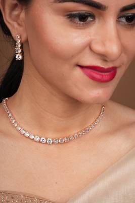 Gold Plated Alloy necklace sets 4