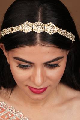 Festive Kundan Gold Matha Patti 1