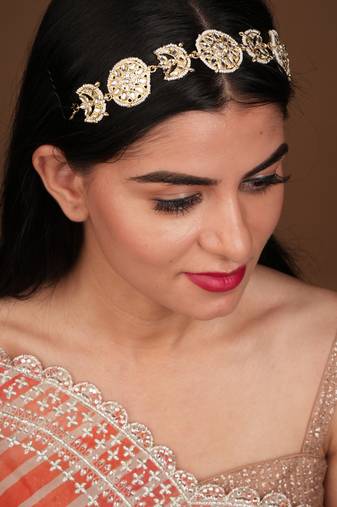 Festive Kundan Gold Plated Sheeshphool