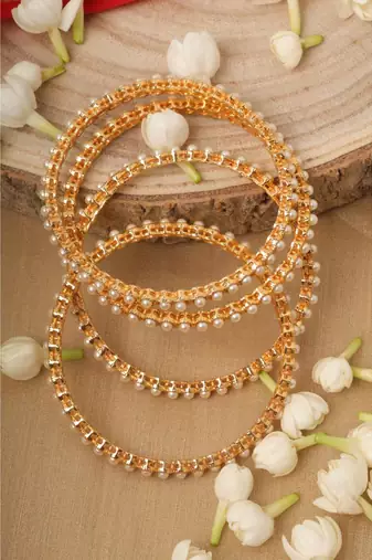 White Alloy bangles and bracelets