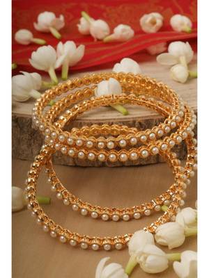 White Alloy bangles and bracelets 4