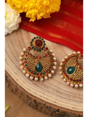 Multicolor studded jewellery Earrings 3