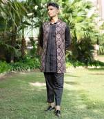 Black printed surmayi  kurta sets