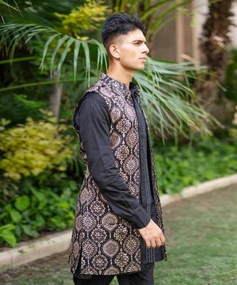 Black printed surmayi  kurta sets 4