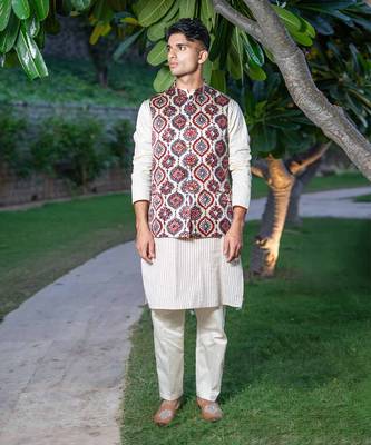 Off white printed kafoori  kurta sets 1