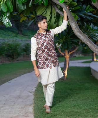 Off white printed kafoori  kurta sets 2