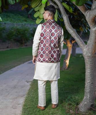 Off white printed kafoori  kurta sets 4