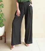 Marilyn wide-legged black trousers