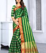 Serona fabrics women's art silk  zari weaving work saree