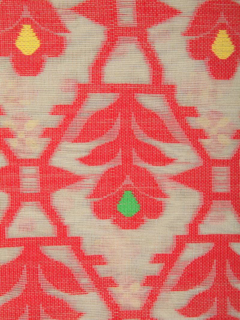 Pinkloom Women'S Beige Hand_Woven Cotton Jamdani Saree Without Blouse