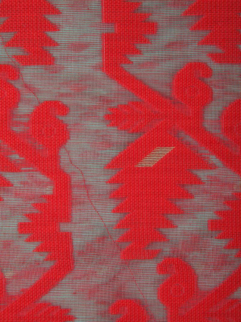 Pinkloom Women'S Multi-Color Hand_Woven Cotton Jamdani Saree Without Blouse