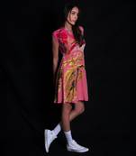 Tea rose flower print dress  