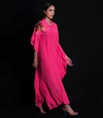 Tea rose  embroidery applique kaftaan