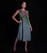 Titanium purple long dress