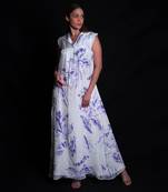 Lunar rock floral printed long dress