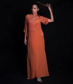 Sundial embroidered long dress