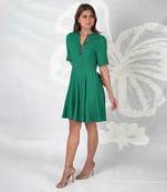 Rinesa  green  skater dress