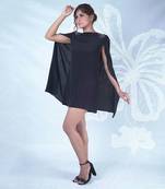 Elan black cape dress