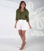 Evara peridot sunflower shirt