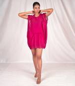 Pink flowy summer dress