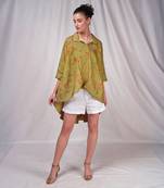 Green hemline top