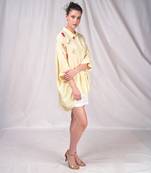 Yellow-collared embroidery top