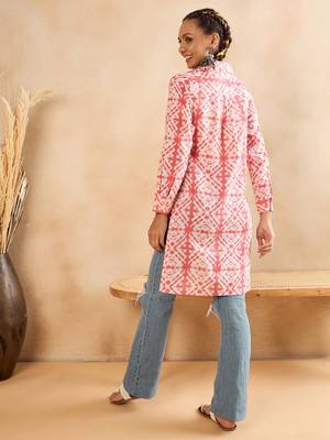 Winered womentie dye hi-low shirt with pocket detailing 6