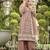 Beige Net Straight Suit For Women Eid Wear
