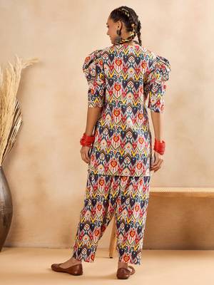 Winered woman multi-colour front placket co-ord set 6