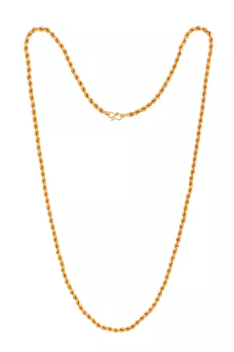 Rope chain 24" Medium length one gram gold