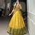 Yellow Kanjivaram Style Zari Weaving Work Lehenga Choli Set