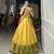 Yellow Kanjivaram Style Zari Weaving Work Lehenga Choli Set