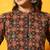 Black and red ajarakh printed tunic