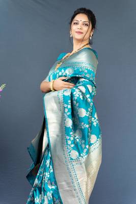 FIROZI BANARASI SILK SAREE WITH BLOUSE 2