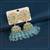 Firozi color big jhumka kundan earrings