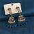 Turquoise blue color big jhumka kundan earrings