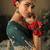 Slate grey colour tissue silk embroidered saree with blouse