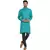 solid rayon long kurta for men (Turquoise)