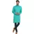 solid rayon long kurta for men (Turquoise)