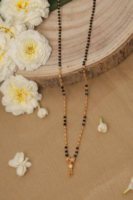 Black and Yellow Gold Plated Mangalsutra 2