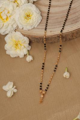 Black and Yellow Gold Plated Mangalsutra 3