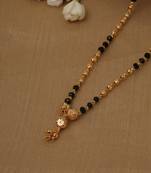 Black and Yellow Gold Plated Mangalsutra