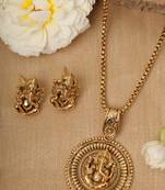Ganpati Shaped Necklace Set