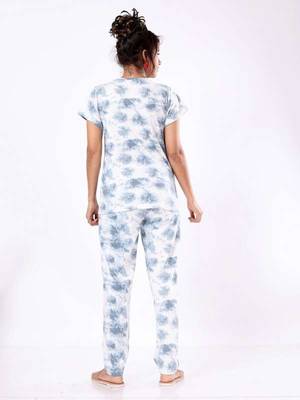 Hollyhock Luxe Lounge: Premium tie-dye T-shirt Pant Nightwear 4